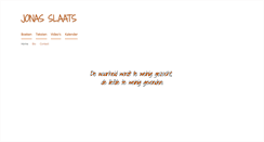 Desktop Screenshot of jonasslaats.net